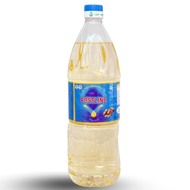 Set of 12 ||  Postline Refined Groundnut Oil HDPE jar, Cooking Frying Oil Peanut Oil (1 Liter)