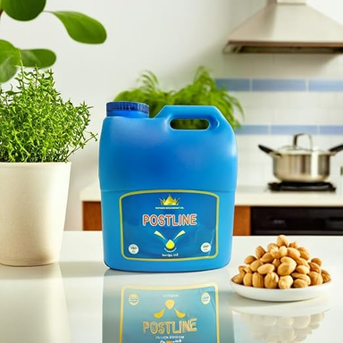 Postline Refined Groundnut Oil HDPE jar, Cooking Frying Oil Peanut Oil (15 Liter)