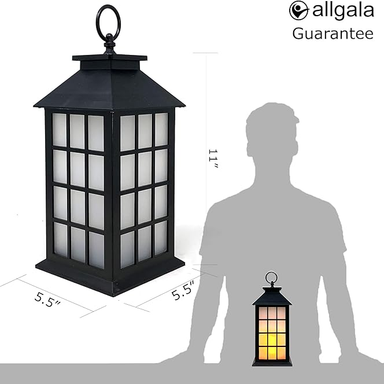 Sale Point Toys & Gifts Presents:allgala Light Weight LED 3-Mode Vivid Flame Effect Lantern Lamp - for Table, Pathway, Balcony, Event Decoration