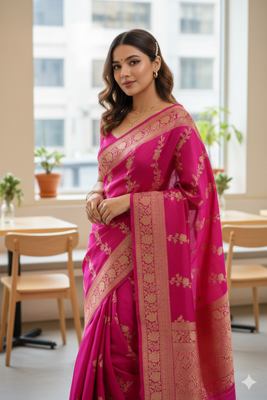 Pure mashru katan silk saree