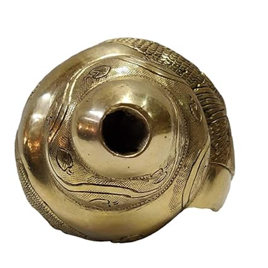 ShivaRatna Brass Blowing Shankha/Conch - 6 Inch
