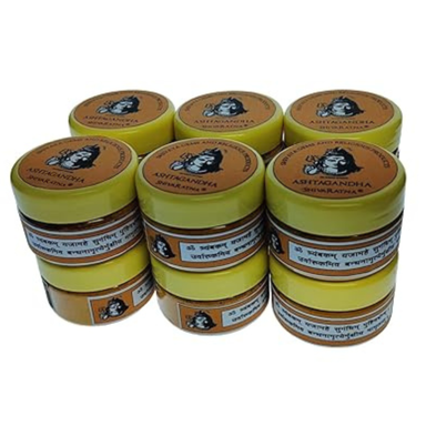 SHIVARATNA Original Chandan and Keshar Ashtagandha Tilak Pack of 12