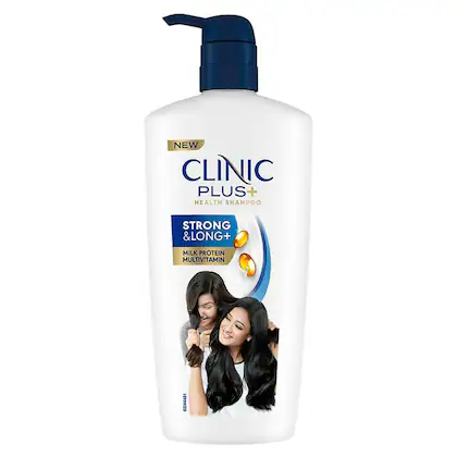 Clinic+ Strong & Long Shampoo 650ML (Hair Fall Control & Strengthening Shampoo for Healthy, Smooth Hair)