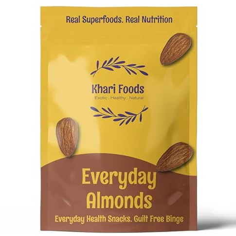 KHARI FOODS Jumbo Almonds 500g – Premium Quality Badam, Crunchy & Nutritious Dry Fruits
