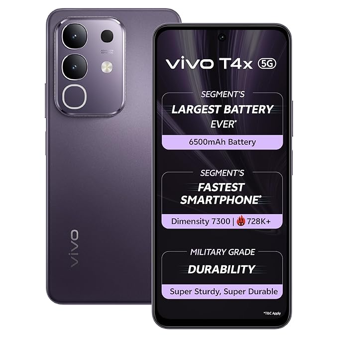 VIVO T4x (Pronto Purple, 6GB + 128GB) - Keshari Vision