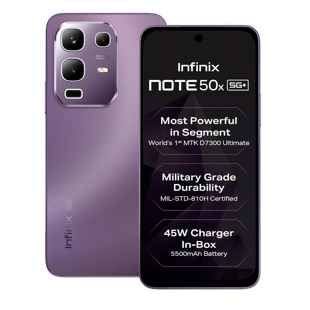 Infinix Note 50x Smartphone | 6.78″ FHD+ Display | 8GB RAM | 128GB Storage | 5000mAh Battery